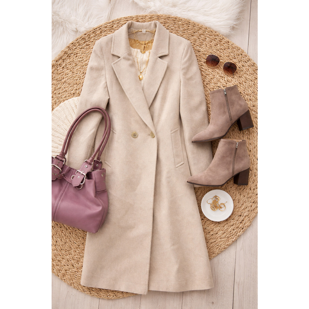 Vintage Riel Coat Company Wool Cashmere Blend Coat Women's Size M